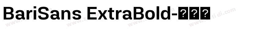 BariSans ExtraBold字体转换